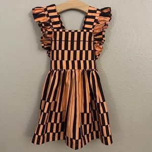 Elisamama african print pinafore dress 3T